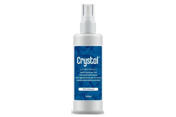 Crystal 75% Medical Alcohol Hand Sanitizer Gel Size 100 ml