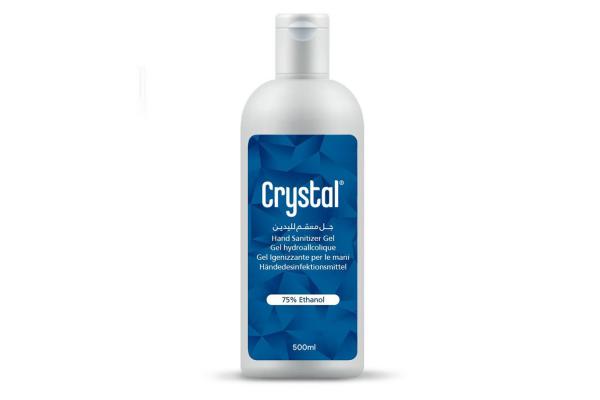 Crystal 75% Medical Alcohol Hand Sanitizer Gel Size 500 ml 